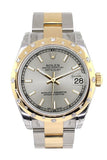 Rolex Datejust 31 Silver Dial Diamond Bezel 18K Gold Two Tone Ladies 178343 / None Watch
