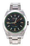 Rolex Milgauss Black Dial Stainless Steel Mens Watch 116400Gv