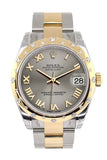 Rolex Datejust 31 Steel Roman Dial Diamond Bezel 18K Gold Two Tone Ladies 178343 / None Watch