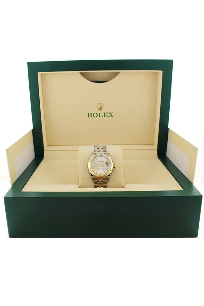 Rolex Lady Datejust 28 Silver Dial Steel And 18K Yellow Gold Jubilee Ladies Watch 279173