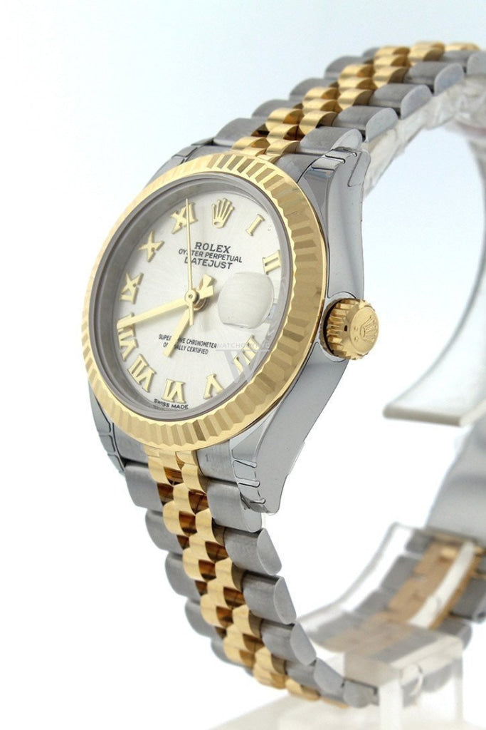 Rolex Lady Datejust 28 Silver Dial Steel And 18K Yellow Gold Jubilee Ladies Watch 279173