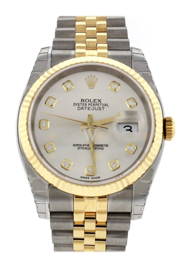Rolex oyster perpetual datejust 10 diamonds best sale