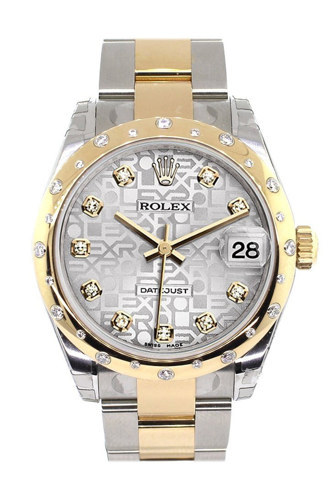Rolex Datejust 31 Silver Jubilee Diamond Dial Bezel 18K Gold Two Tone Ladies 178343 / None Watch