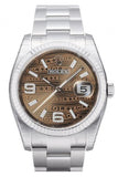Rolex Datejust 36 Bronze Waves Diamond Dial Steel And 18K Gold Ladies Watch 116234