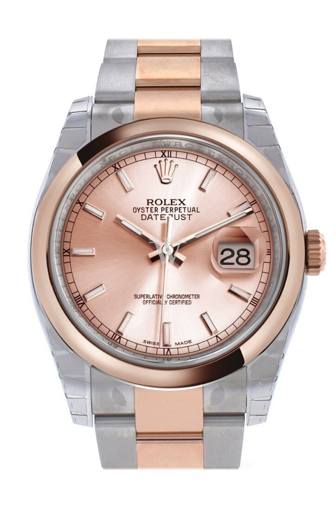 Rolex oyster perpetual discount datejust 36 rose gold