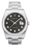 Rolex Datejust 36 Black Jubilee Diamond Dial Steel And 18K Gold Mens Watch 116234