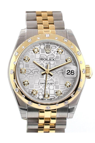 Rolex Datejust 31 Silver Jubilee Diamond Dial Bezel 18K Gold Two Tone Ladies 178343 / None Watch