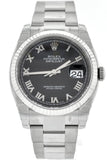 Rolex Datejust 36 Black Roman Dial Steel And 18K Gold Unisex Watch 116234