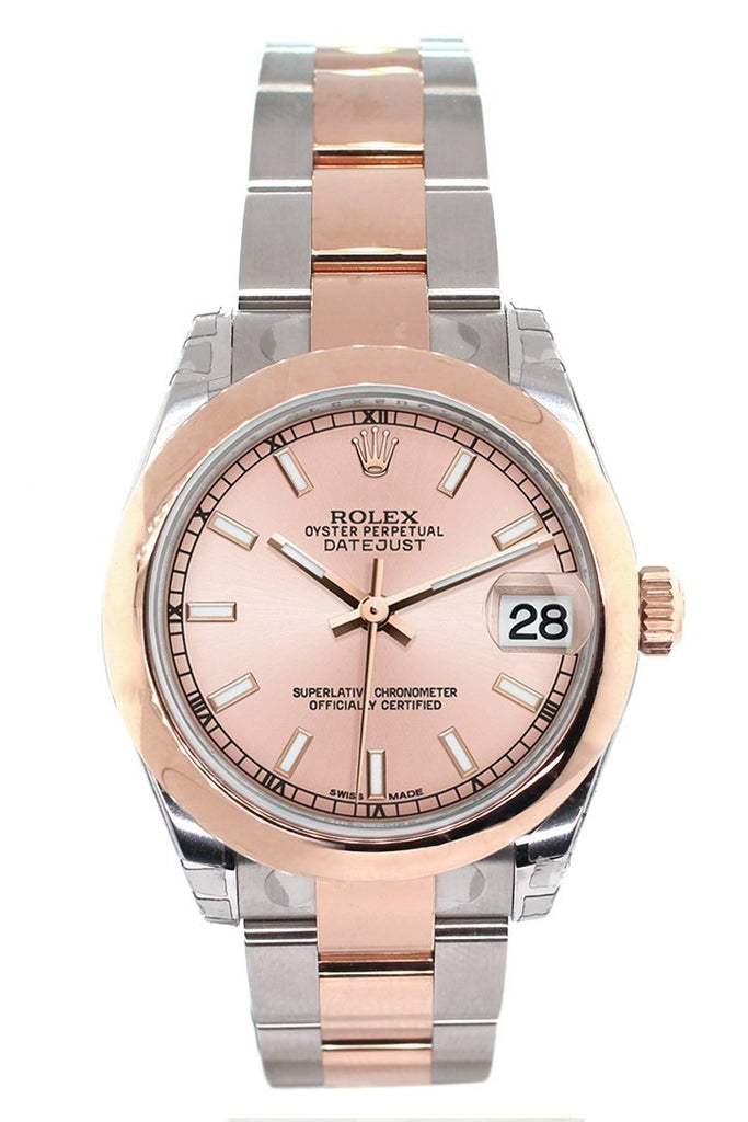 Rolex Datejust 31 Pink Dial 18K Rose Gold Two Tone Ladies Watch 178241