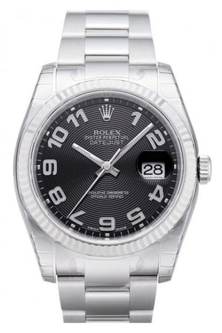 Rolex datejust 39 black new arrivals