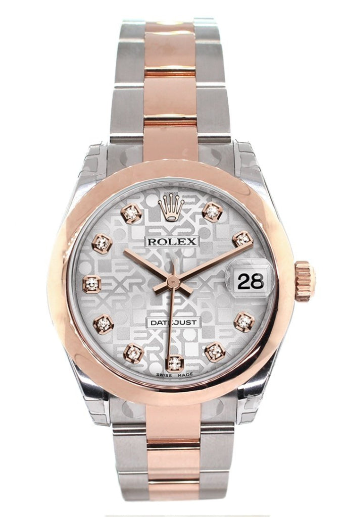 Rolex 178241 Datejust 31 Silver Diamond Dial Ladies | WatchGuyNYC