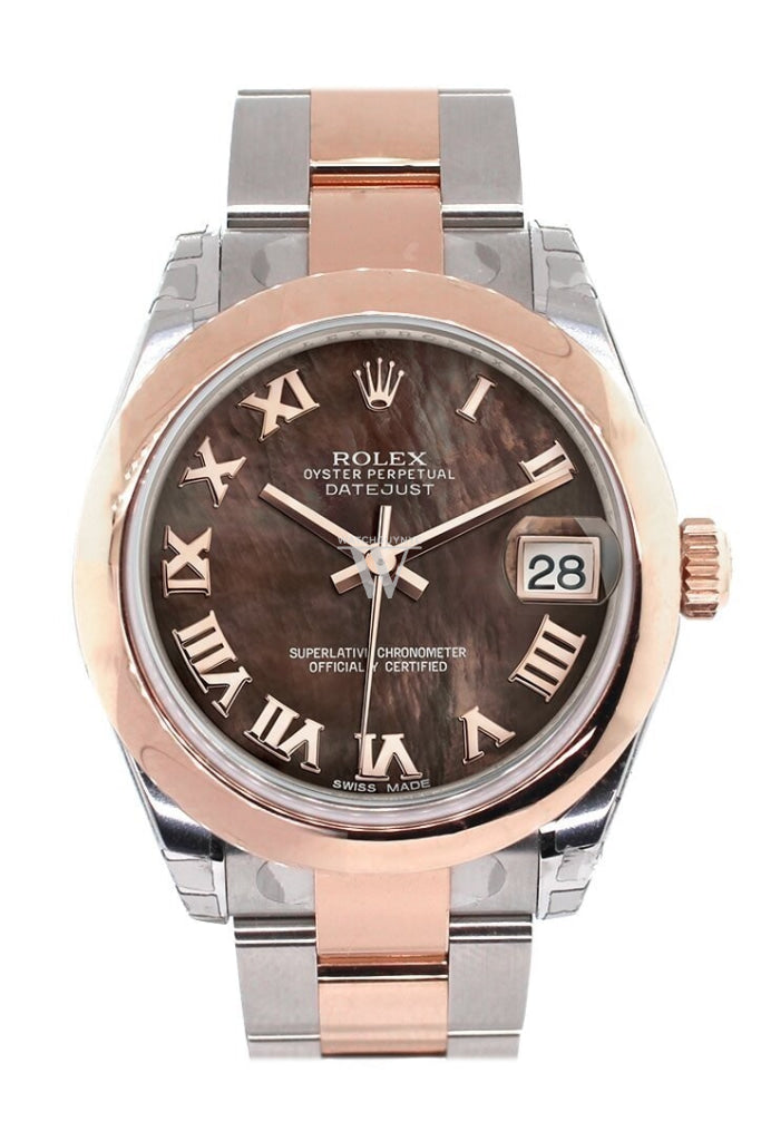 Rolex 178241 Datejust 31 Black Mother of Pearl Dial Ladies WatchGuyNYC Pearl None