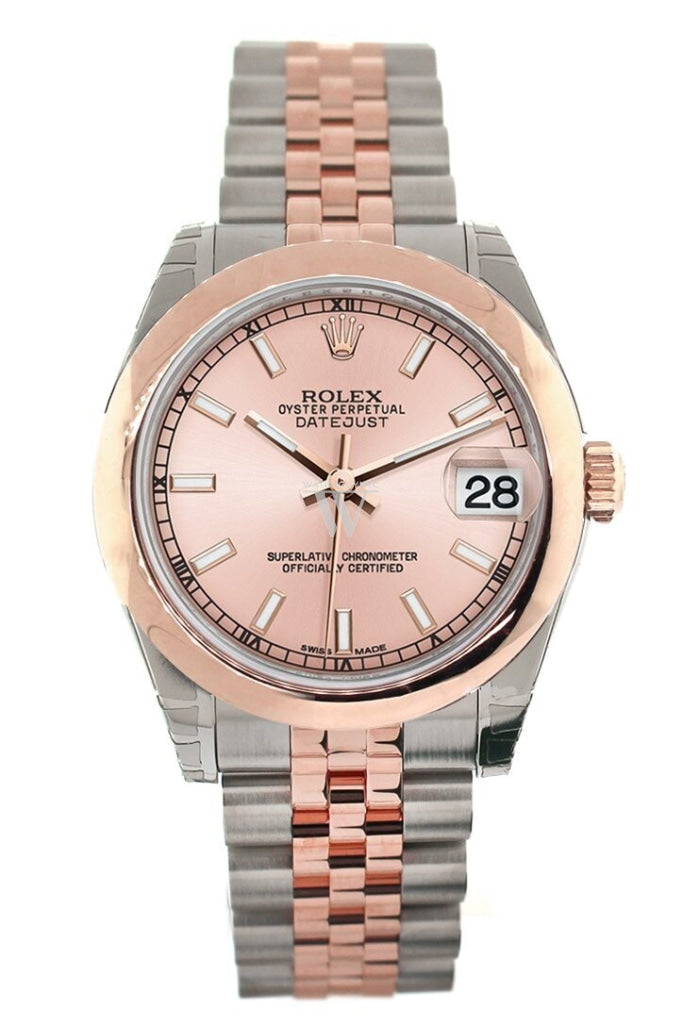 Rolex 178241 Datejust 31 Pink Dial 18K Rose Gold Ladies Watch WatchGuyNYC