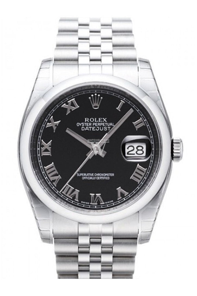 ROLEX 116200 Datejust 36 Black Mens Watch WatchGuyNYC New York