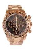Rolex Cosmograph Daytona Chocolate Dial 18K Everose Gold Rolex Oyster Automatic Men's Watch 116505