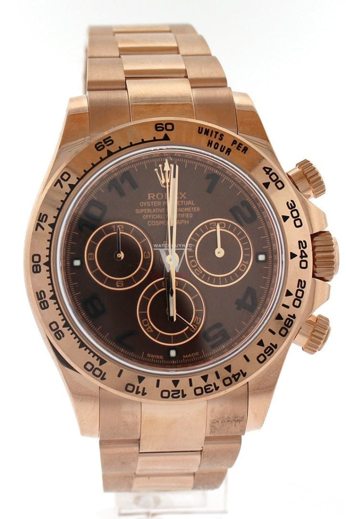 ROLEX 116505 Cosmograph Daytona 40 Chocolate Arabic Rose Gold