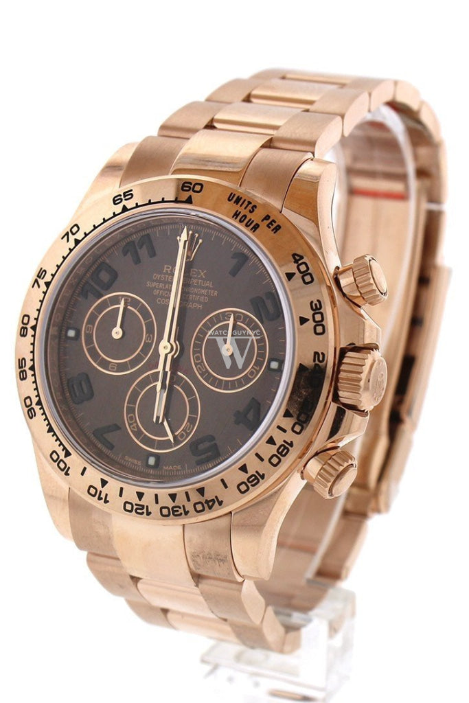 Rolex daytona everose gold chocolate cheap dial