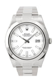 Rolex Datejust II White Dial Stainless Steel Oyster Automatic Men's Watch 116300