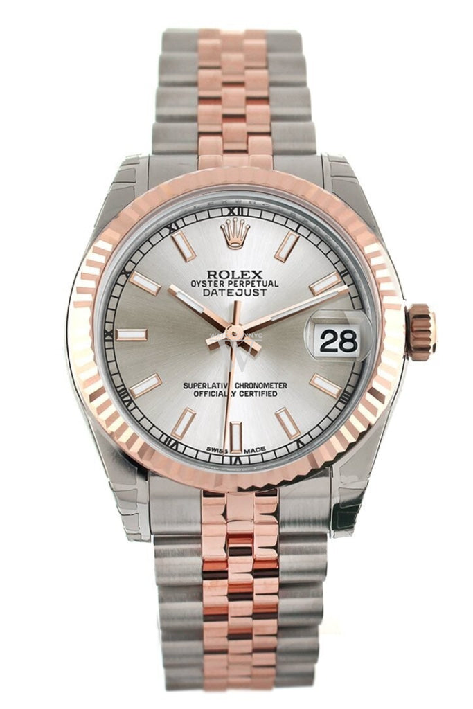 Silver rose gold rolex 2025