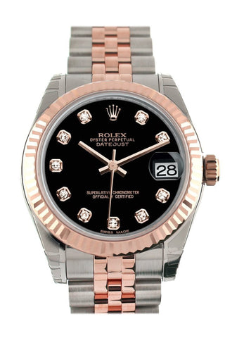 Rolex datejust 31 black dial shop