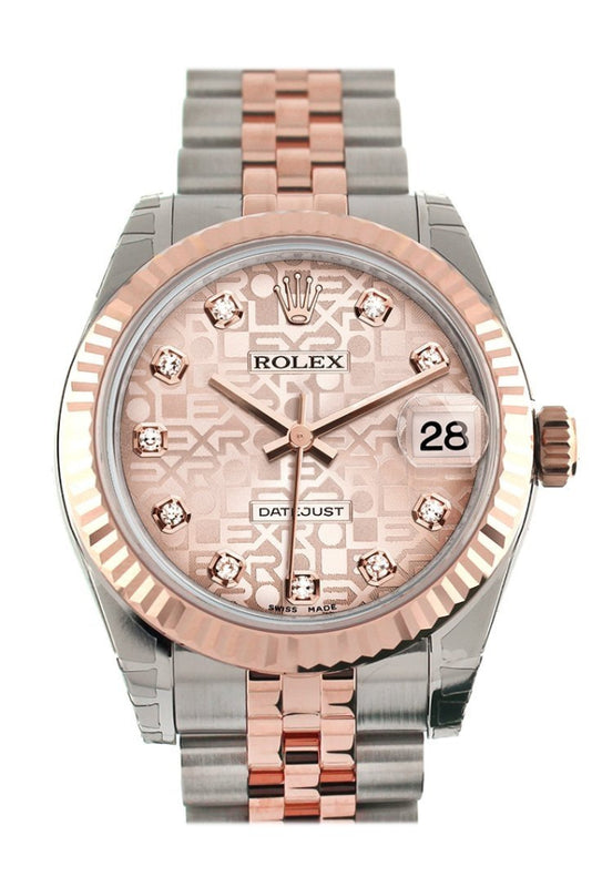 Rose gold rolex two tone hot sale