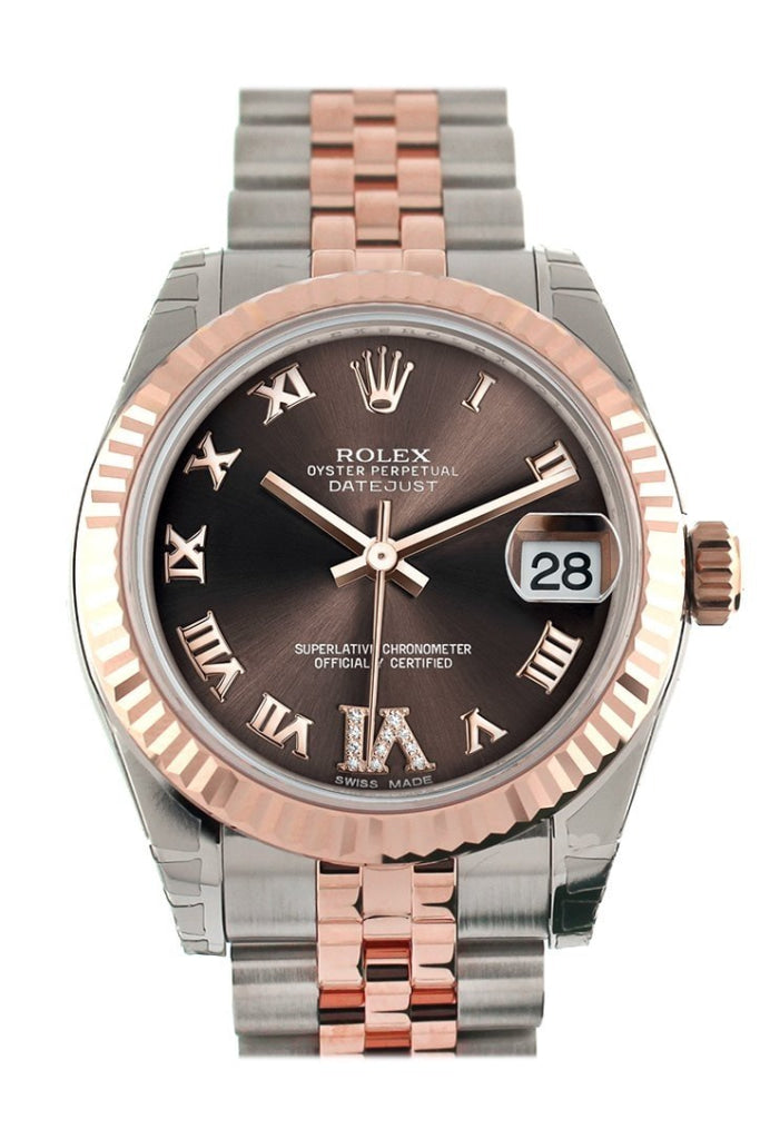 Rolex datejust two tone chocolate Outlet