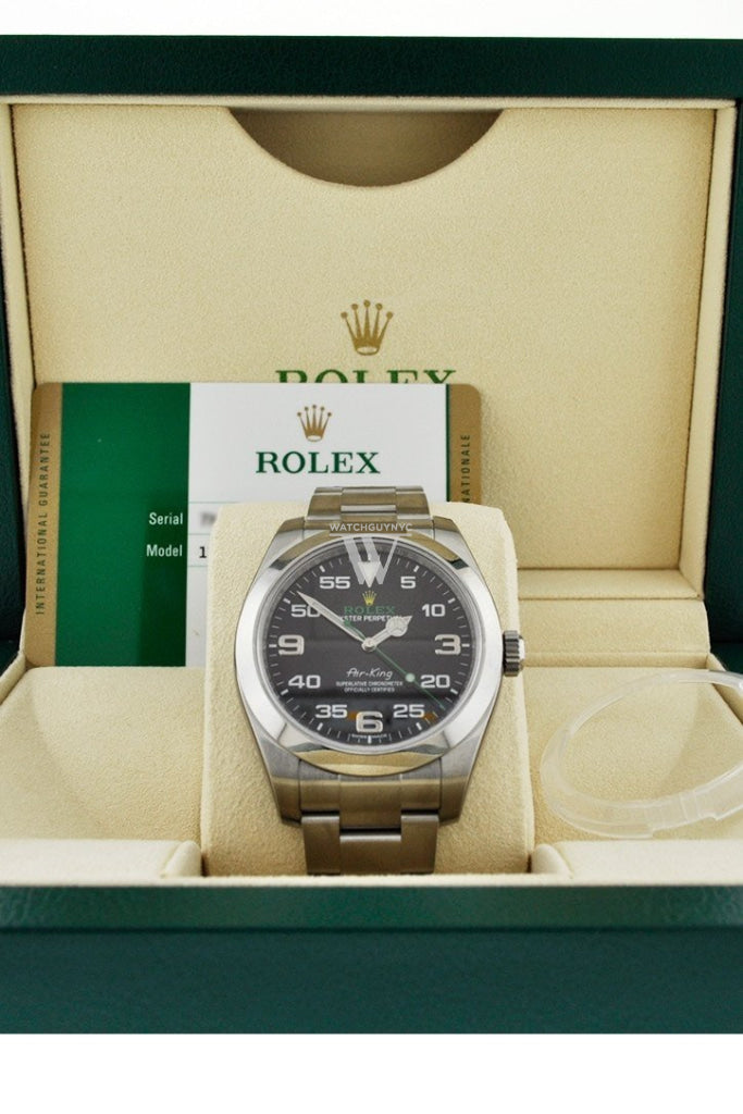 Rolex 116900 Air King Black Dial Stainless Steel Men s WatchGuyNYC