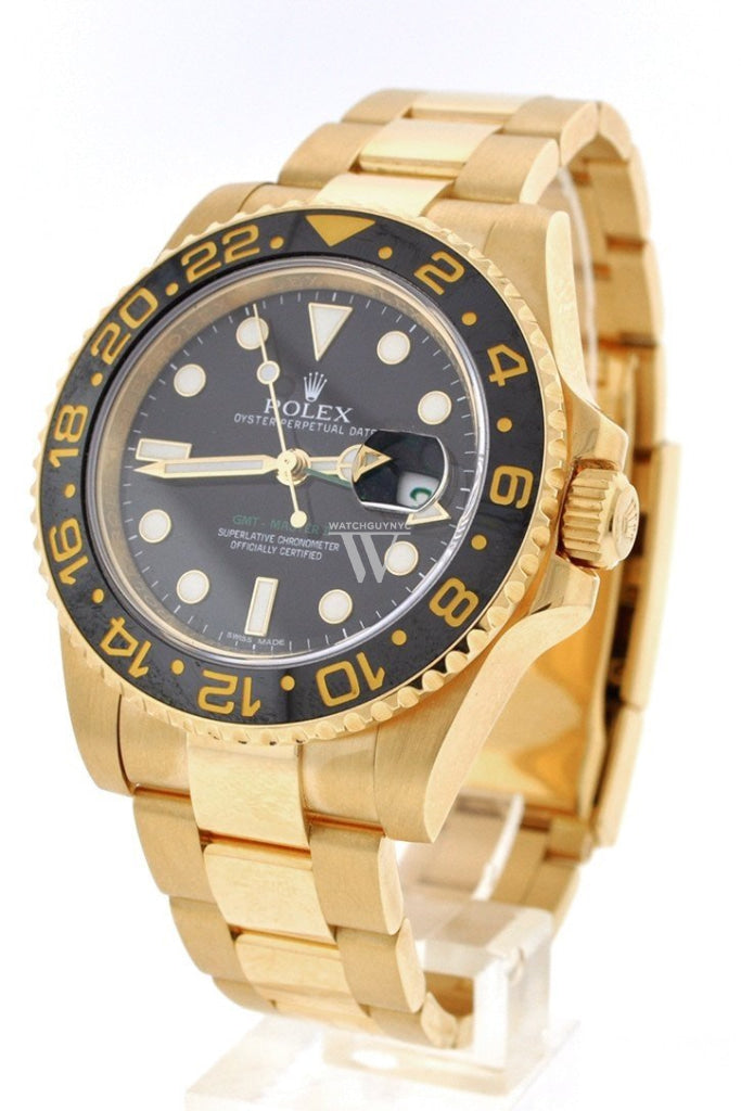 Rolex Gmt-Master Ii 40 Black Dial Stainless Steel Mens Watch 116718