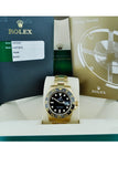 Rolex Gmt Master Ii Black Dial Bracelet 18Kt Yellow Gold Mens Watch 116718 Pre-Owned-Watches