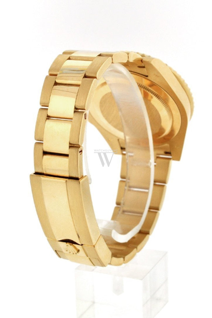 Rolex Gmt Master Ii Green Dial Oyster Bracelet 18Kt Yellow Gold Mens Watch 116718