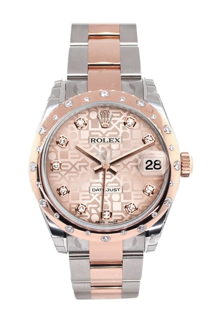 Rolex 178341 Datejust 31 Pink Jubilee Diamond Dial Diamond Bezel