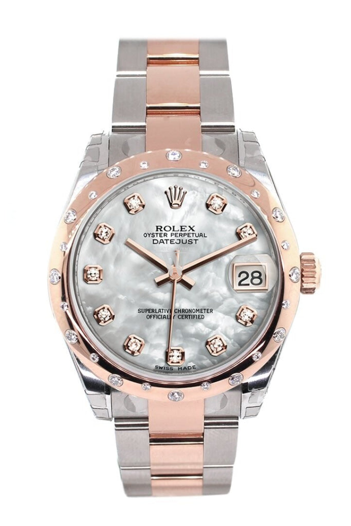 Rolex mother of hotsell pearl rose gold