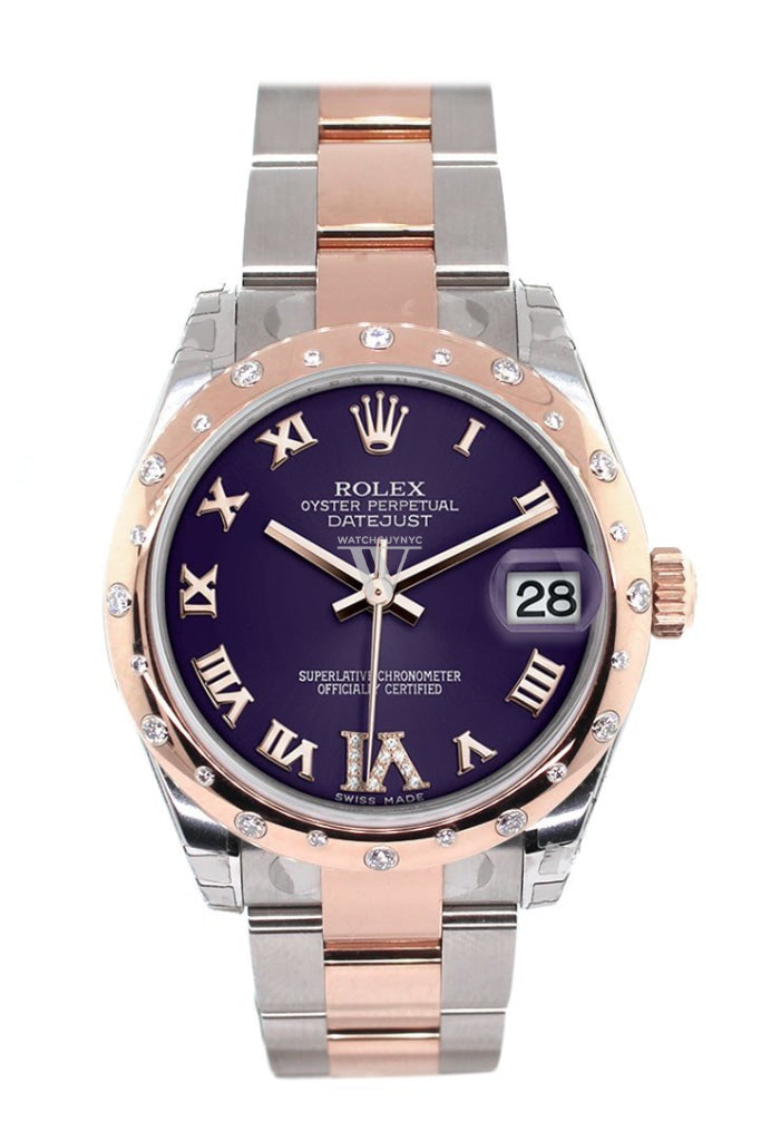Ladies rolex purple online face