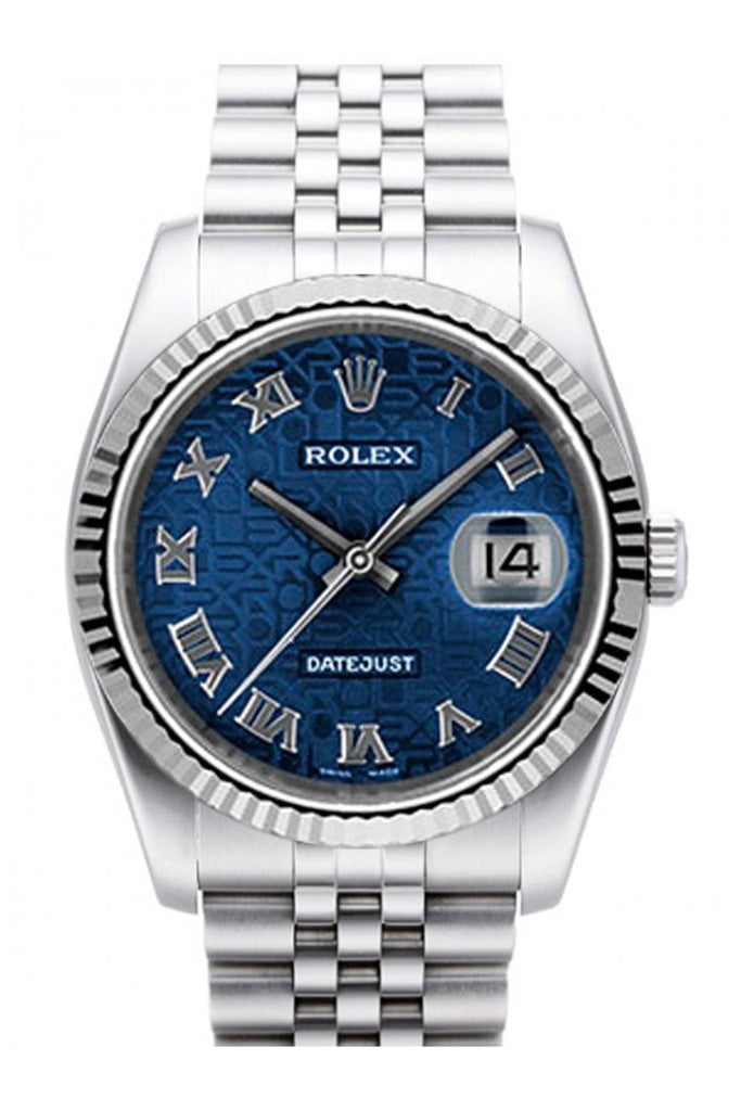 Rolex datejust deals blue dial jubilee