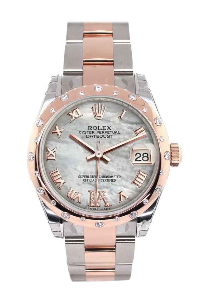 Rolex datejust diamond mother cheap of pearl