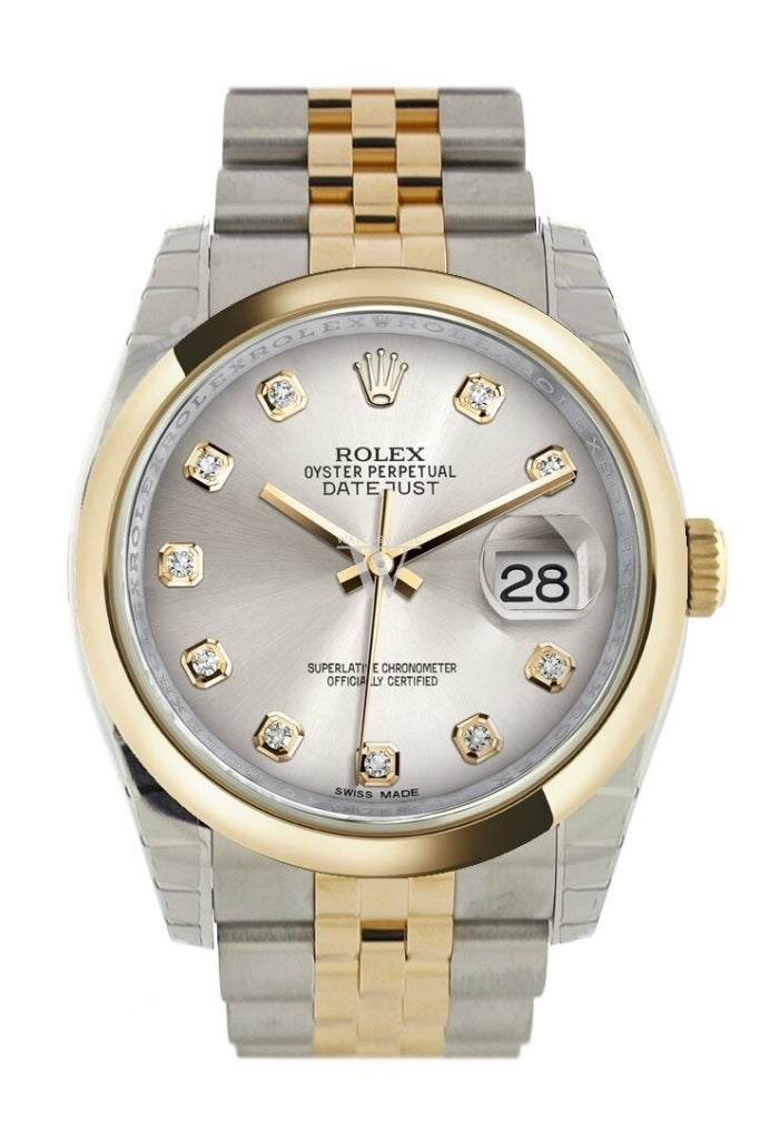 Rolex datejust clearance gold and silver
