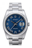 Rolex Datejust 36 Blue Jubilee Dial Stainless Steel Oyster Mens Watch 116200 / None