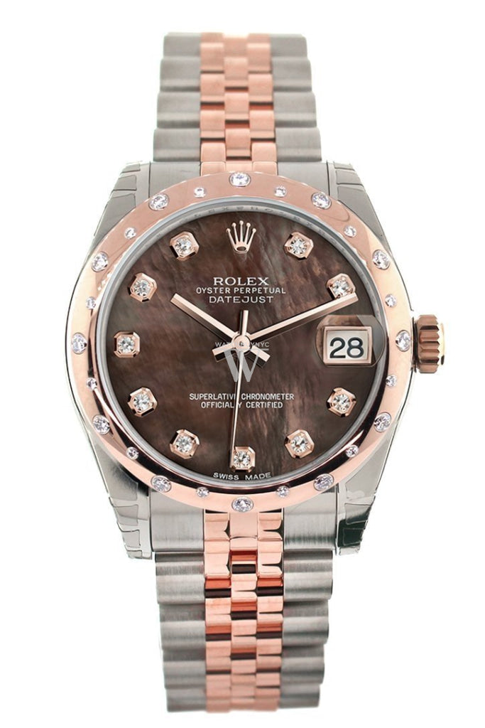 Rolex black mother store of pearl dial