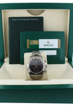 Rolex Cosmography Daytona Black Arabic Dial Oyster Bracelet 18K White Gold Mens Watch 116509