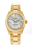 Rolex Datejust 31 White Mother Of Pearl Roman Dial 18K Yellow Gold Ladies Watch 178248