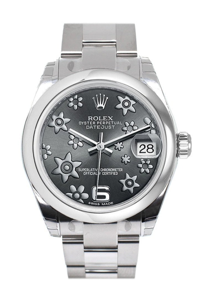womens rolex with flowers