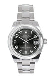 Rolex Datejust 31 Black Concentric Dial Steel Ladies Watch 178240
