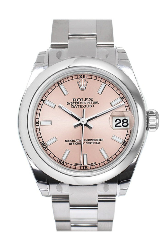 ROLEX 178240 Datejust 31 Pink Dial Steel Laides Watch WatchGuyNYC