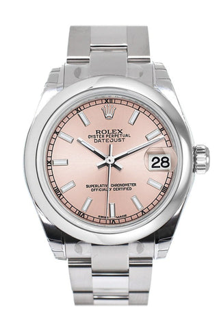 ROLEX 178240 Datejust 31 Pink Dial Steel Laides Watch WatchGuyNYC