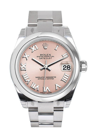 Rolex Datejust 31 Pink Roman Dial Steel Ladies Watch 178240 / None