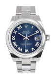 Rolex Datejust 31 Blue Roman Dial Steel Ladies Watch 178240