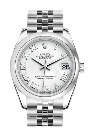 Rolex Datejust 31 White Roman Dial Stainless Steel Ladies Watch 178240 / None