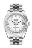 Rolex Datejust 31 White Roman Dial Stainless Steel Ladies Watch 178240 / None