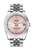 Rolex Datejust 31 Pink Dial Stainless Steel Jubilee Ladies Watch 178240 / None
