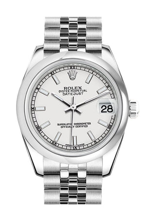 Rolex Datejust 31 White Dial Stainless Steel Jubilee Ladies Watch 178240 / None